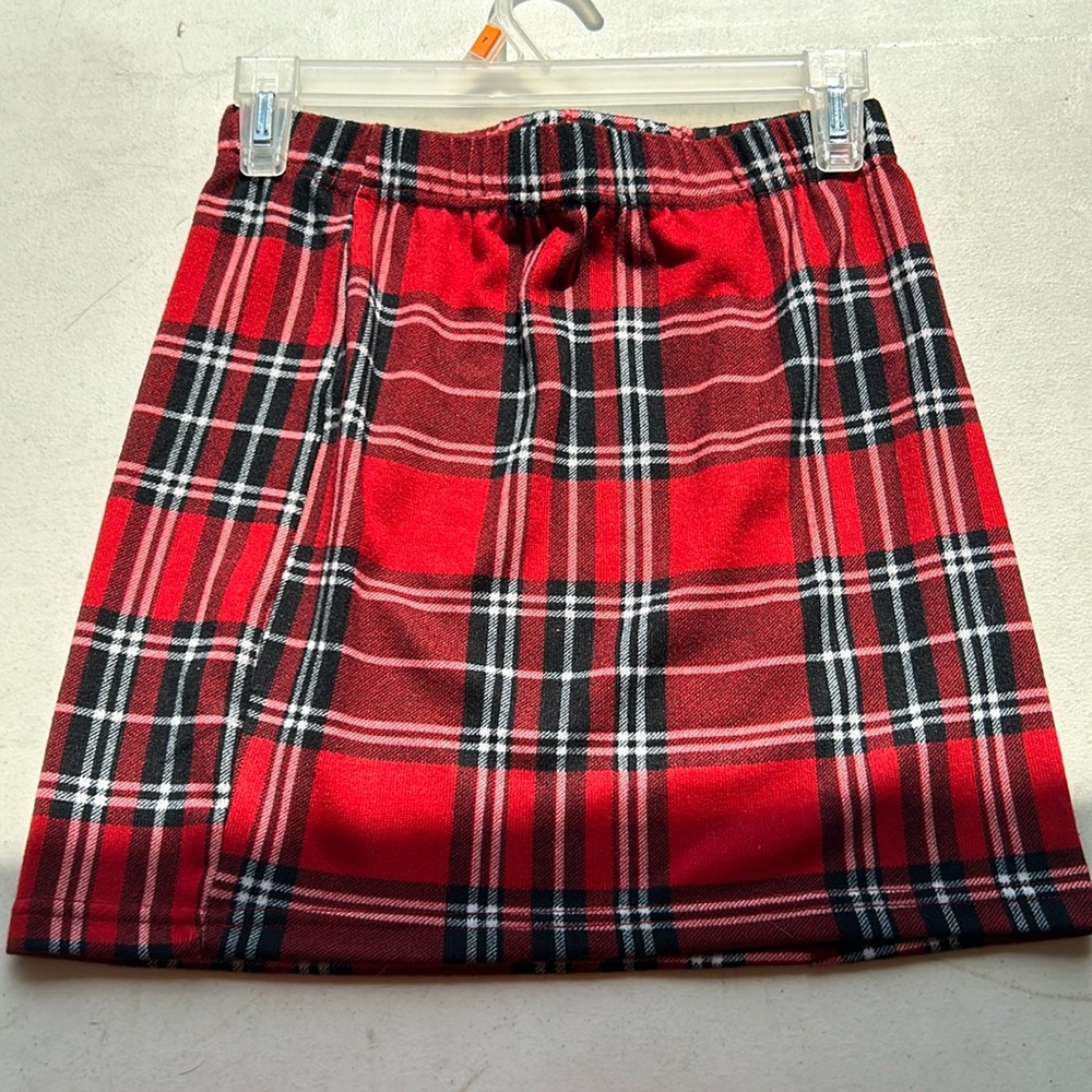 Plaid mini skirt